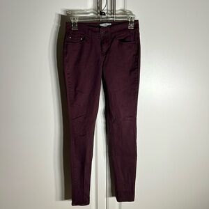 Indigo rein￼ maroon skinny jeans
